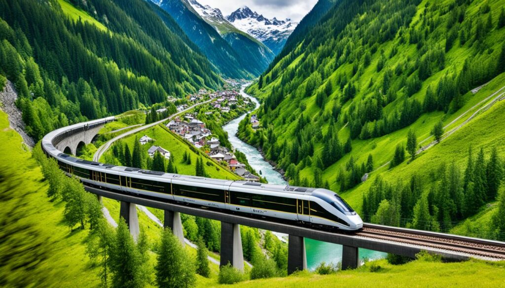 Golden Pass scenic rail journey