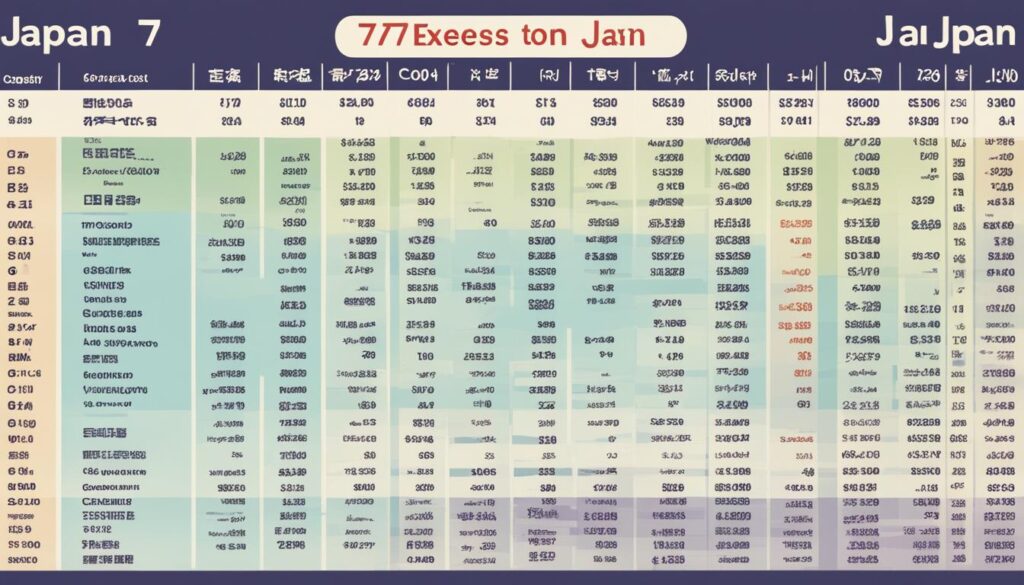 cost of 7-day Japan trip
